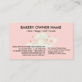 Pink Pastry Koch Bäckerei ATERCOLOR Visitenkarte (Rückseite)
