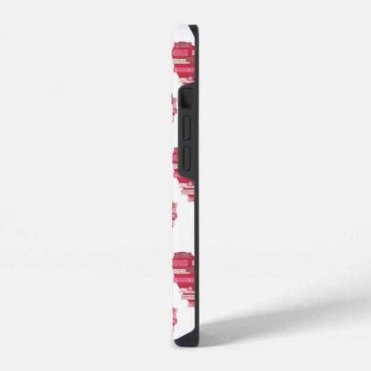 Pink Patchwork Herz - Handy-Fall iPhone Hülle (Linke Seite)
