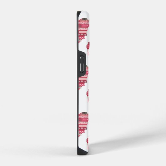 Pink Patchwork Herz - Handy-Fall iPhone Hülle (Rechte Seite)