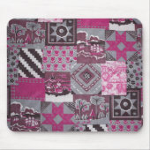 Pink Patchwork Mousepad (Vorne)