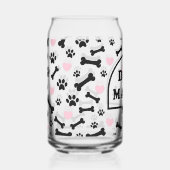 Pink Pattern Dog Mama Dosenglas (Vorderseite)