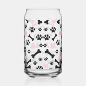 Pink Pattern Dog Mama Dosenglas (Rechts)