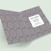 Pink Pattern School Personalisiert Notizblock