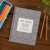 Pink Pattern School Personalisiert Notizblock