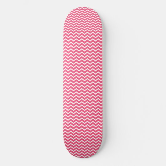 Pink Pattern Wave Skateboard (Vorderseite)