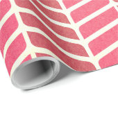 Pink Patterned Wrapping Paper Geschenkpapier (Rolleneckpunkt)