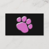 Pink Paw, Dog Groomer, Dog Walker, Pet Shop Visitenkarte (Rückseite)