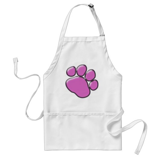 Pink Paw, Dog Paw, Tierpaw, Paw Print Schürze (Vorne)