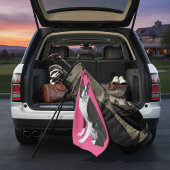 Pink Paw Fection: Boston Terrier Golf Towel Golfhandtuch