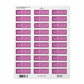 Pink Paw Print Address Labels (Vorne)