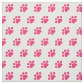 Pink Paw Print Pattern Stoff (Muster)