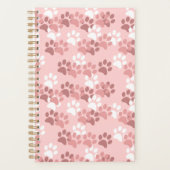 Pink Paw Print Planner Planer (Vorderseite)