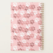 Pink Paw Print Planner Planer (Rückseite)