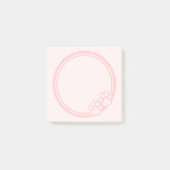 Pink Paw Print Post-it Klebezettel (Vorderseite)