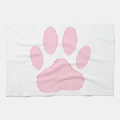 Pink Pawprint Handtuch (Horizontal)