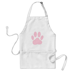 Pink Pawprint Schürze