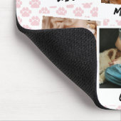 Pink Paws 6 Hunde-Schnappschüsse Foto-Vorlage Mousepad (Ecke)