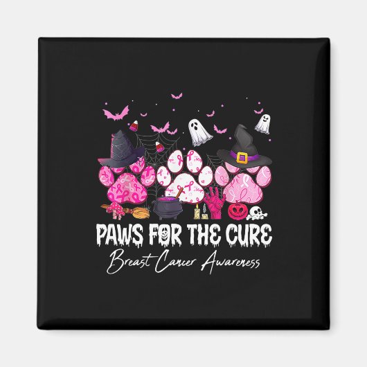 Pink Paws for the Cure Brustkrebs Awareness Hund Magnet (Vorne)