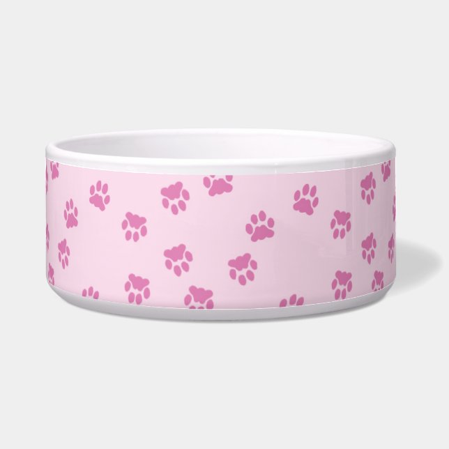 Pink Paws Pet Bowl Napf (Vorderseite)