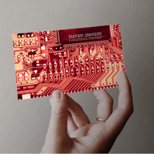 Pink-PCB-Druckschaltkreis, Technik Visitenkarte