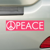 Pink Peace Autoaufkleber (Auf Auto)