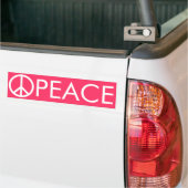 Pink Peace Autoaufkleber (Auf Lkw)
