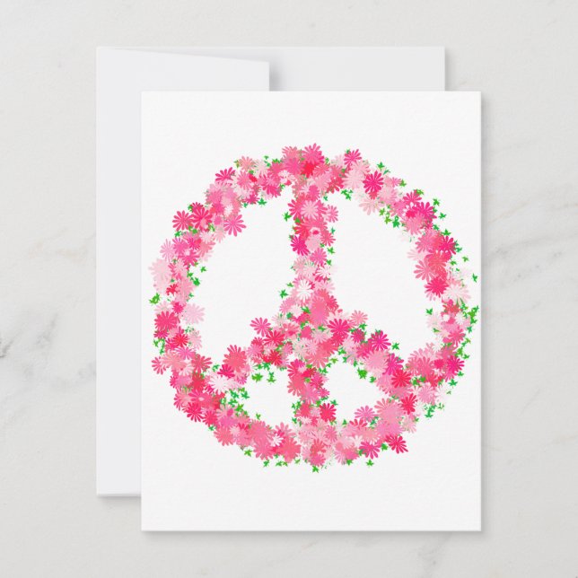 Pink Peace-Blume (Vorderseite)