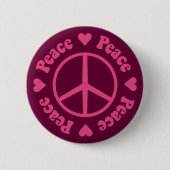 Pink Peace Button (Vorderseite)