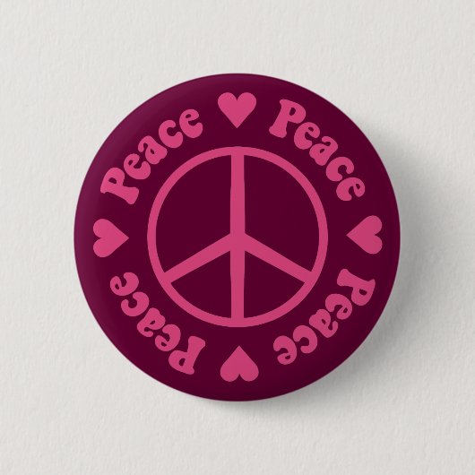 Pink Peace Button (Vorderseite)