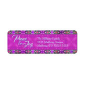 Pink Peace & Freude Weihnachten (Vorne)