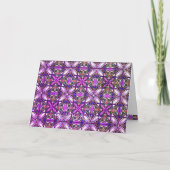 Pink Peace & Joy Foto Weihnachten Karte (Vorderseite)