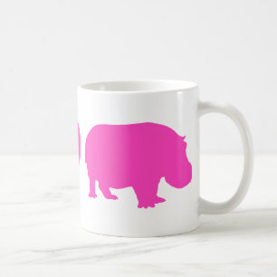 Pink Peace Liebe und Hippos Kaffeetasse