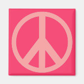 Pink Peace Magnet (Vorne)