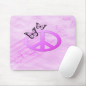 Pink Peace Mousepad (Mit Mouse)