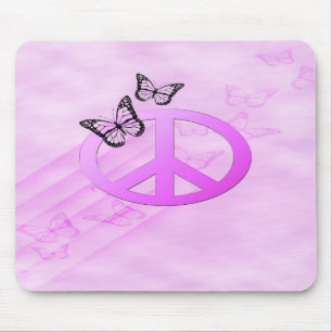 Pink Peace Mousepad