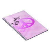 Pink Peace Notizblock (Rechte Seite)