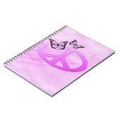 Pink Peace Notizblock (Linke Seite)