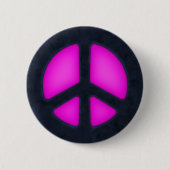 Pink Peace Sign Button (Vorderseite)