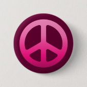 Pink Peace Sign Button (Vorderseite)