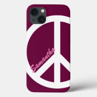 Pink Peace Sign