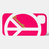 Pink Peace Sign Case-Mate iPhone Hülle (Rückseite (Horizontal))