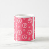 PINK PEACE SIGN PANELS - KAFFEE TASSE (Mittel)