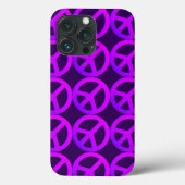 Pink Peace Sign Phone Case (Rückseite)