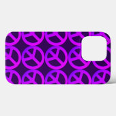 Pink Peace Sign Phone Case (Rückseite (Horizontal))