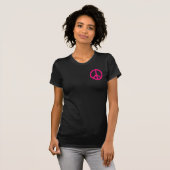 Pink Peace Sign T - Shirt (Vorne ganz)