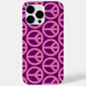 Pink Peace Signs Case-Mate iPhone Hülle (Rückseite)