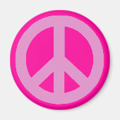 Pink Peace Signs Magnet (Vorne)