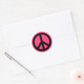 Pink Peace Symbol Stickers (Umschlag)