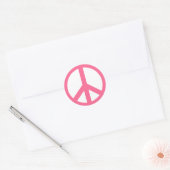 Pink Peace Symbol Stickers (Umschlag)