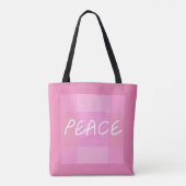 Pink Peace Tasche (Rückseite)